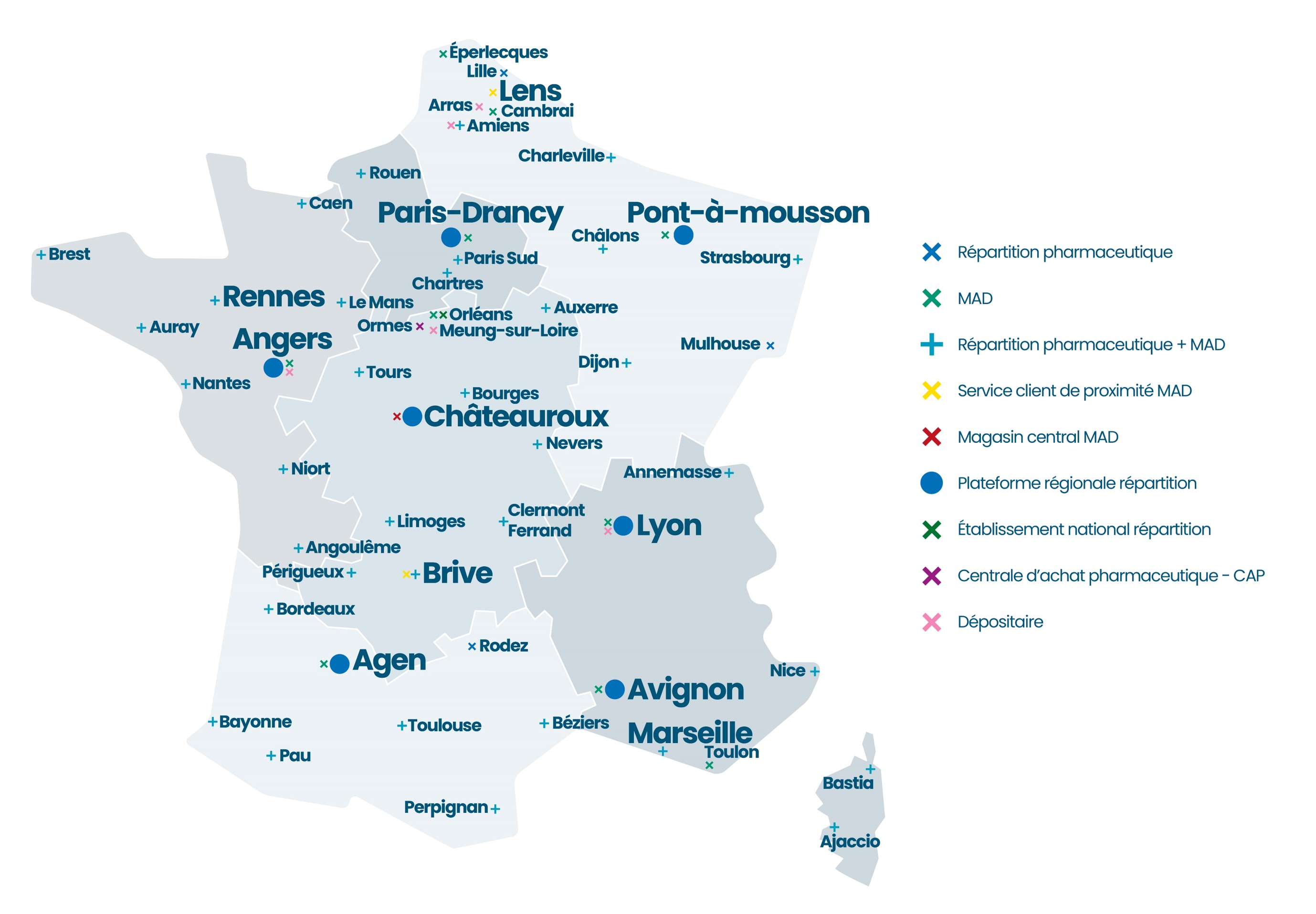 carte groupe france mars 2022