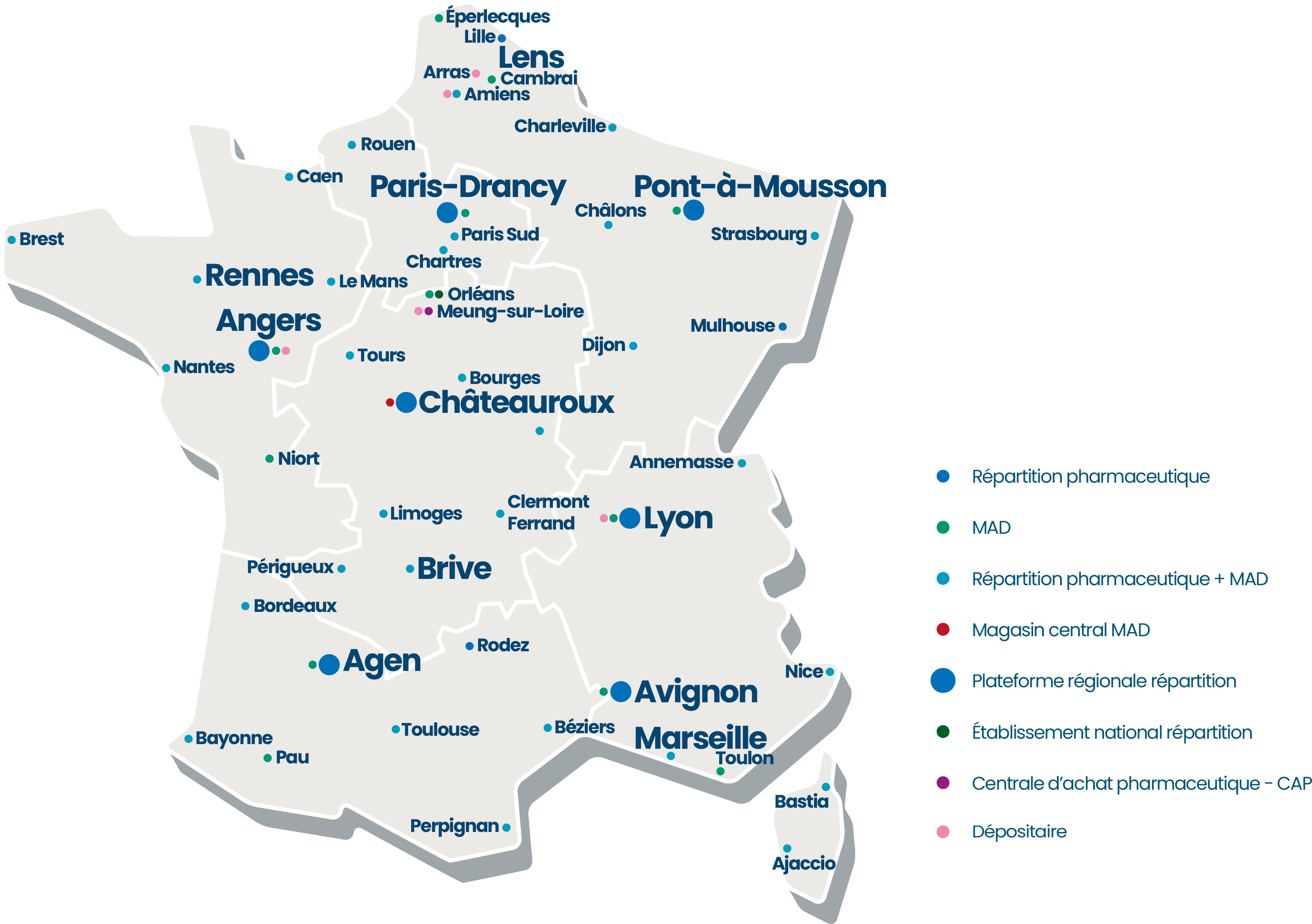 carte groupe france octobre 2023